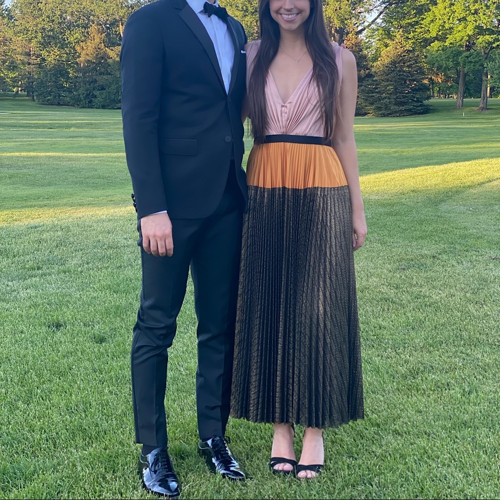 Catherine Deane Pleated Midi Dress
